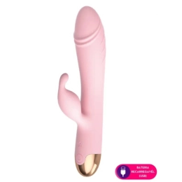 Vibrador Ponto G com Rotação 360 e Estimulador Clitoriano Slug Rosa Vibrador Ponto G com Rotação 360 e Estimulador Clitoriano Slug Rosa