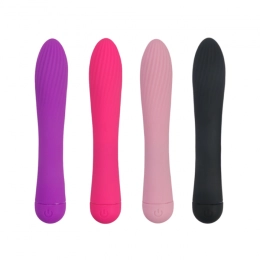 Vibrador Recarregável com Relevo Estriado