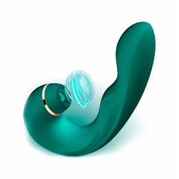 Vibrador Recarregável Ponto G e Sugador de Clitóris com Pulsação - S-hande