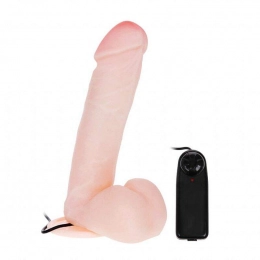 Vibrador Rotativo Pênis Realístico em CyberSkin 19 x 4 cm