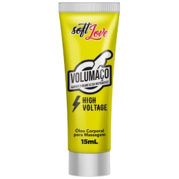 Volumaço High Voltage Gel Excitante Masculino Vibra Excita Dilata Incha Lubrifica 15ml Soft Love