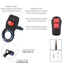 Anel Duplo Com Estimulador Peniano Recarregável Via Usb e 8 Modos de Vibração - Importado