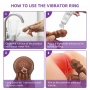 Anel Peniano com Vibro e Estimulador de Clitóris Tianzun