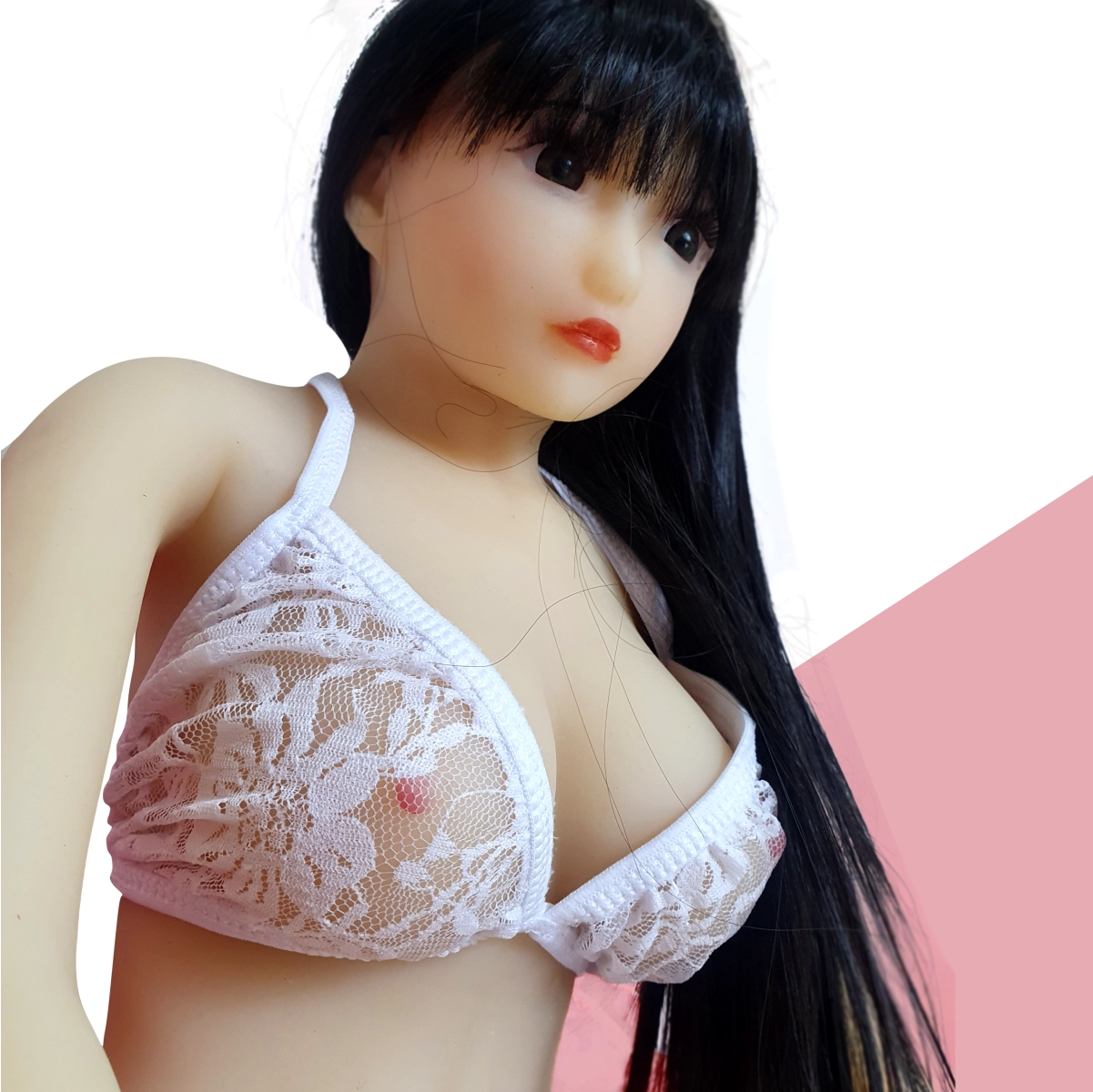 Boneca Realística com Corpo Articulável e Dois Orifícios Penetráveis com Textura Interna (ânus e vagina)