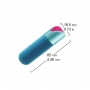 Bullet com Vibro Recarregável Toque Aveludado e 10 Modos de Vibrações 