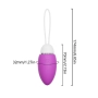 Bullet Recarregável com Controle por App | 7,0 x 3,2 cm | Vibração à Longa Distância | Silicone Macio | SI Cor:Roxo