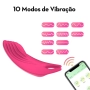 Calcinha Vibratória com 9 Modos de Vibro e Controle por Aplicativo Pink - YOUVIBE