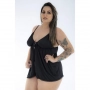 Camisola Dantele Aberta Plus Size