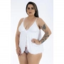 Camisola Dantele Aberta Plus Size