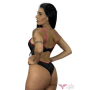 Conjunto Sensual com Alça Ajustável Ladies Lingerie Moda Intima