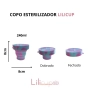 Copo Esterilizador para Higienizar Coletor Menstrual - Lilicup My 