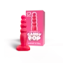 Estimulador Candy Pop PLUG Maciço Rosa 14x2,8cm | Textura Lisa e Realística | Tamanho Compacto | Sexy Fantasy