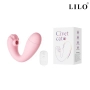 Estimulador de Clitóris com Penetração e Controle Remoto sem Fio Rosa - LILO