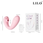 Estimulador de Clitóris com Penetração e Controle Remoto sem Fio Rosa - LILO