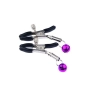 Kit BDSM 4 em 1 com Rabo de Coelho com Tiara Grampos para os seios em Metal e Gargantilha Preto
