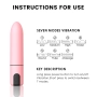 Mini Bullet Aveludado Recarregável Via USB e Resistente à Água com 7 Vibrações - Importado Mini Bullet Aveludado Recarregável Via USB e Resistente à Água com 7 Vibrações - Importado
