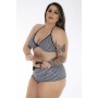 Mini Fantasia Presidiária Plus Size Pimenta Sexy