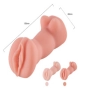 Mini Masturbador Masculino Formato Corpinho Orifício Penetrável (Vagina) Com Textura Interna Super Macio