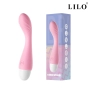 Mini Vibrador e Estimulador de Ponto G Recarregável com 10 Modos de Vibrações Rosa - LILO