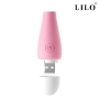 Mini Vibrador e Estimulador de Ponto G Recarregável com 10 Modos de Vibrações Rosa - LILO