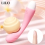 Mini Vibrador e Estimulador de Ponto G Recarregável com 10 Modos de Vibrações Rosa - LILO