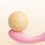 Mini Vibrador e Estimulador de Ponto G Recarregável com 10 Modos de Vibrações Rosa - LILO