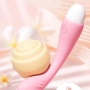 Mini Vibrador e Estimulador de Ponto G Recarregável com 10 Modos de Vibrações Rosa - LILO