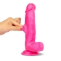 Pênis Com Ventosa Super Realístico Dupla Camada Skin 20,3 x 4,0 cm - SI