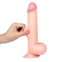 Pênis Com Ventosa Super Realístico Dupla Camada SLIDY 22,8 x 4,2 cm - SI