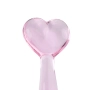 Plug Anal de Vidro Colmeia com Base de Coração 13 x 3 cm Cor:Rosa