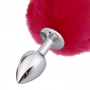 Plug Anal em Metal 7 cm com Pompom de Coelho Plug Anal em Metal 7 cm com Pompom de Coelho
