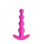 Plug Anal em Silicone com Bolinhas Beads