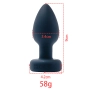 Plug Anal em Silicone com LED e 10 Modos de Vibração com Controle Remoto sem Fio
