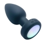 Plug Anal em Silicone com LED e 10 Modos de Vibração com Controle Remoto sem Fio