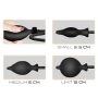 Plug Anal Inflável Pêra Feito em Silicone Confortável