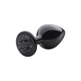 Plug Anal Lite Plug Preto Tamanho M com Pedra Preta 8 x 3,37 cm 38g - Sexy Fantasy Plug Anal Lite Plug Preto Tamanho M com Pedra Preta 8 x 3,37 cm 38g - Sexy Fantasy