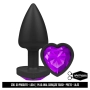 Touch Plug Anal Preto Toque Suave Com Joia Formato Coração - La Pimienta Touch Plug Anal Preto Toque Suave Com Joia Formato Coração - La Pimienta