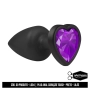 Touch Plug Anal Preto Toque Suave Com Joia Formato Coração - La Pimienta Touch Plug Anal Preto Toque Suave Com Joia Formato Coração - La Pimienta