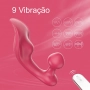 Vibrador Anatômico com Controle Para Ponto G e Clitóris S404Chomper - S-Hande