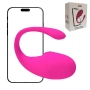 Vibrador Bullet em U com Controle App à Longa Distância Pink - Alba
