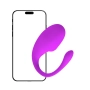 Vibrador Bullet em U com Controle App à Longa Distância Roxo - Alba Vibrador Bullet em U com Controle App à Longa Distância Roxo - Alba