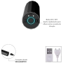 Vibrador Bullet Recarregável com Relevo 