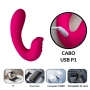 Vibrador com Estimulador Clitoriano com Controle Via Aplicativo Vibrador com Estimulador Clitoriano com Controle Via Aplicativo