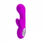 Vibrador com Estimulador Clitoriano Duplo Pretty Love Valentine