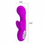 Vibrador com Estimulador Clitoriano Duplo Pretty Love Valentine