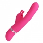 Vibrador com Língua Estimuladora Penetrável para Sexo Oral em Silicone Toque Aveludado