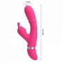 Vibrador com Língua Estimuladora Penetrável para Sexo Oral em Silicone Toque Aveludado