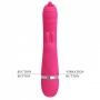 Vibrador com Língua Estimuladora Penetrável para Sexo Oral em Silicone Toque Aveludado