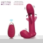 Vibrador de Calcinha 3 em 1 Estimulação Ponto G e Controle Remoto Vermelho Vibrador de Calcinha 3 em 1 Estimulação Ponto G e Controle Remoto Vermelho