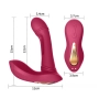Vibrador de Calcinha 3 em 1 Estimulação Ponto G e Controle Remoto Vermelho Vibrador de Calcinha 3 em 1 Estimulação Ponto G e Controle Remoto Vermelho